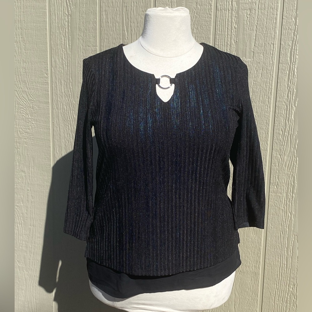 JM Collection Large Black Sweater